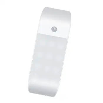 Dobíjacie USB 12LED PIR Snímač Indukčný Nočné Svetlo Skriňa Lampa s Magnetický Prúžok nalepovacie Kdekoľvek Šatník Svetlo