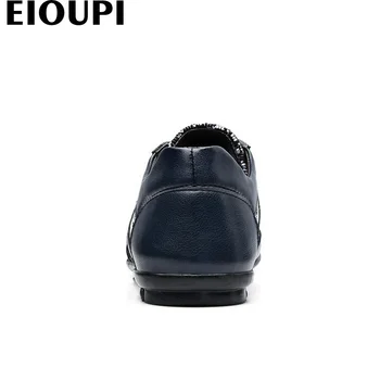 EIOUPI najvyššej kvality nový dizajn air mesh mens módne business bežné čistenie priedušná mužov topánky lh1611
