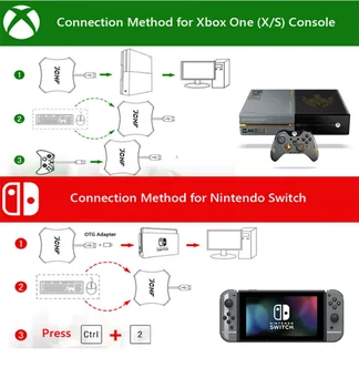 Klávesnice Myši Adaptér Gamepad Radič Bluetooth Converter Pre PS4 PS3, Xbox Jeden Nintendo Prepínač FPS Hra Príslušenstvo