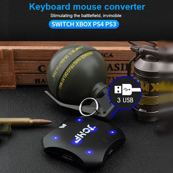 Klávesnice Myši Adaptér Gamepad Radič Bluetooth Converter Pre PS4 PS3, Xbox Jeden Nintendo Prepínač FPS Hra Príslušenstvo