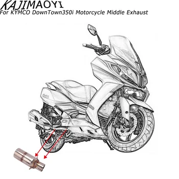 Motocykel Výfukový Systém Upravený Stredné Stredne Pripojenie Potrubia Pre Kymco DownTown350i