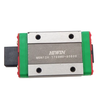 3ks Hiwin lineárne železničnej MGN12 150 200 250 300 330 350 400 450 500 550 mm MGNR12 príručka +3ks MGN12H blok prepravu 3D tlačiarne CNC