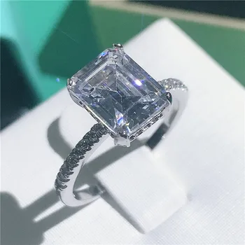 Choucong Módne Prst Promise Ring AAAAA cz 925 Sterling Silver Zapojenie Svadobné Kapela Prstene pre ženy, Svadobné Party Šperky