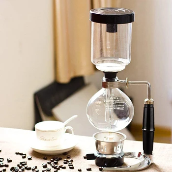 3Cups Sifón kávovar Japonskom Štýle, Kávu, rýchlovarná Kanvica Hrniec Nastaviť Vákuové Maker Strane Čaj kávovar Tepelne-odolné Domácnosti Hrniec