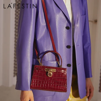 LAFESTIN 2020 nové žien messenger kabelka módne retro taška cez rameno atmosférických platinum taška