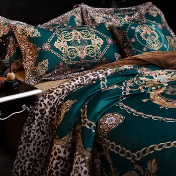 Luxusné Flanelové Klasické Leopard Tlač posteľná bielizeň Nastaviť Zime Teplé Fleece Mäkkú Perinu Posteľ List obliečka na Vankúš Kráľovná Kráľ Veľkosť 4/5 ks