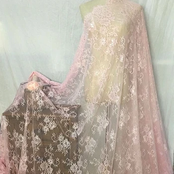 150 cm Šírka High-end oblečenie oka kvet rias čipky textílie DIY svadobný závoj šaty príslušenstvo
