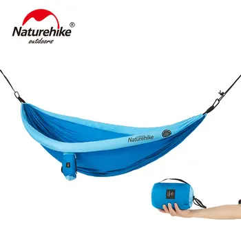 Naturehike hojdacia sieť Stan Camping Double Hammock Pre Backpacking Prežitie Cestovné Prenosný Ľahký Padák Nylon NH18D002-C