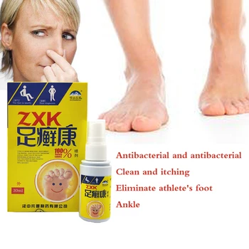 30ml Antibakteriálny Sprej Dezodorant Prášok Proti Svrbeniu Potu Zápach Nôh Športovcov Nohy Kvapaliny Anti-huby Obuvi Ponožka Starostlivosť o Nohy