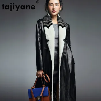 Baránkom Dole Kabát na Jeseň Zima Skutočná Originálne Kožené Bundy Ženy Oblečenie 2020 kórejský Vintage Windbreaker Abrigo Mujer ZT3576