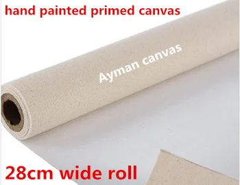 328g bielizeň zmes kvalitné maliarske plátno roll pre natiahnuté plátno s jemnou textúrou, 28/38/48/58 cm široký