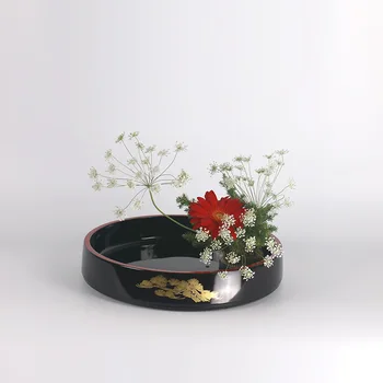 Zen Ikebana Povodí Vintage Plastové Kvetináče Vázy Ploche Hydroponics Rastlín Bonsai Plastové Dosky Ovocie Zásobník Čaj Umývanie Domova