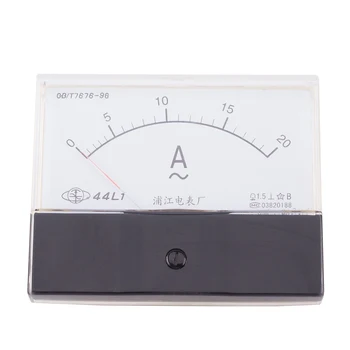 Power meter Ampér 44L1 Elektrický Prúd Meter DC 0~20A mechanický ukazovateľ Generátor amp ammeter