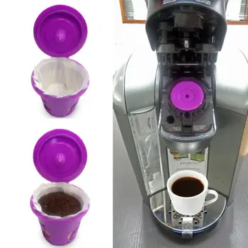 ICafilas100pcs Novú Verziu Jednorazové Papierové Kávové Filtre Parper poháre K-Pohár Filter Keurig 2.0 & 1.0 Vysoko Kvalitné Kávové Plevy