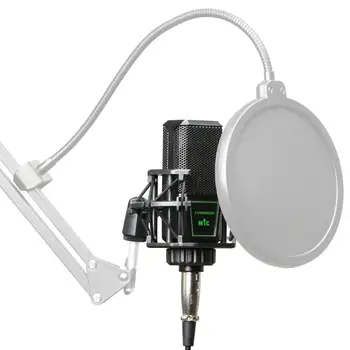 FREEBOSS CM-10 Professional kondenzátorových mikrofónov s Prúdom Pripojiť na PC, Radio Broadcasting Spievať Nahrávanie Zbor Kondenzátora Mic.
