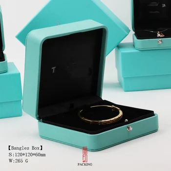 Zelená farba šperky krabice vyrobené pre High-end šperky Krúžok náhrdelník a Náramok Krabice S golden skryté pracka