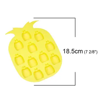 Doreen Okno PVC Živice Škatuľky Na Šperky, Takže Ananás/ Ananas Ovocie Žltá 18.5 cm x 14 cm, 1 Ks
