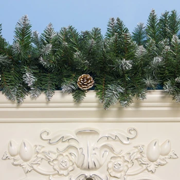 Vianočný Veniec Veniec Umelý Borovicové Šišky Vianočný Strom Ratanové Závesné Ozdoby GXMA