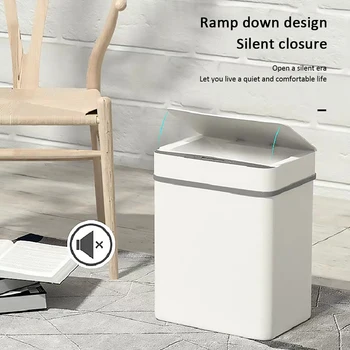 Automatické Kuchyňa Koša Touchless Inteligentné indukčný Snímač Pohybu Široký Otvor Senzor Eco-friendly Odpadu, Smetí Bin
