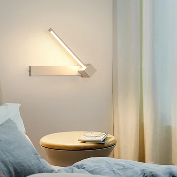 Moderné Led Nástenné Svietidlá Nordic Oválne 330° Otočná Posteli Sconce Lampa Domov LED Dekoratívne Osvetlenie Jednoduché Svietidlo