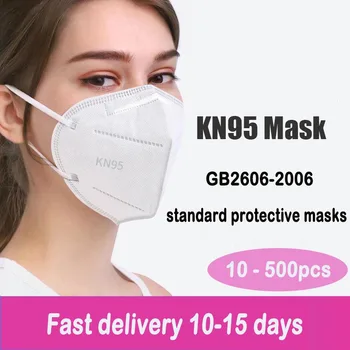 1-500pcs dospelých masku na tvár ffp2mask ochranné masky mondmasker kn95 maska dropshipping 10day do Španielska kn95 mascarillas certificadas