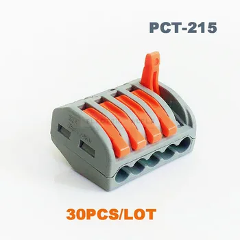 Drôt Konektory, káblové svorky blok PCT-215 konektor kábla nový typ Odkaz nepremokavé konektor plug-in elektrického konektora