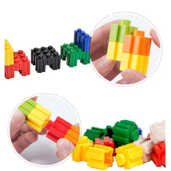 8mm1300 ks ABS Montáž Skladačka 3D Transparentné mini Stavebné bloky Kompatibilné Miniatúrne diamond blok Duševného pre deti hračka