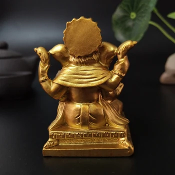 Pán Ganeš Sochu Budhu Domáce Dekorácie doplnky Golden Ganesh Slon Boh Socha Figúrky Ozdoby Sôch Budhu