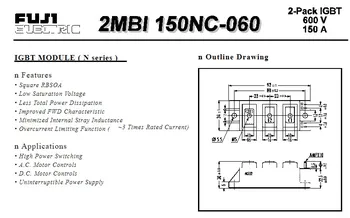 2MBI150NC-060-10 600V 150A 2-Pack IGBT 2MBI150NC NOVÉ NA SKLADE