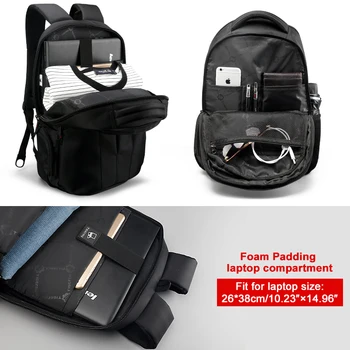 Veľké Zľavy Anti theft Mužov Backpack 15.6 palcový Notebook Batohy USB Nabíjanie Cestovného RU Rýchle Dodanie Odbavenie Predaj Najnižšia Cena
