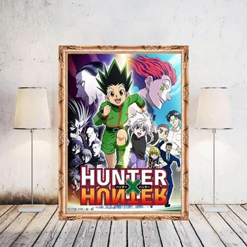 Anime Hunter X Hunter Plagát a Vytlačí Obľúbené Klasické Japonské Anime Domova Retro Plátno na Stenu Umenie Fotografie Domáce Dekorácie