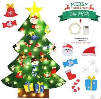 LED Víla String Svetlá DIY Deti Cítil Vianočný Stromček 70*95 cm Xmas Party Ozdoby Nový Rok Darčeky, Vianočné Dekorácie pre Domov