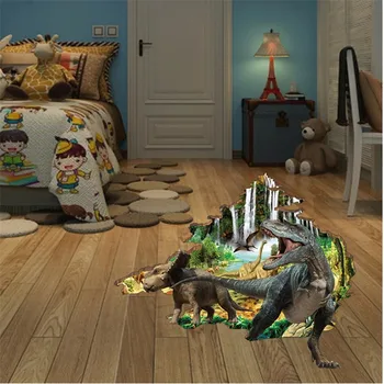 3D Jurský Dinosaura Stenu, Nálepky Poschodí Nálepky deti miestnosti dekorácie Moderného Umenia nástenná maľba, Spálne, Obývacej Miestnosti Dekorácie