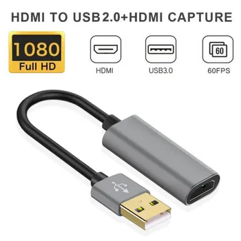 1080P Video Capture HDMI USB 2.0 Hra Zachytiť Nahrávanie Pole Hra Zachytiť Kartu Grabber Pre Windows, Linux pre PS4 pre Xbox