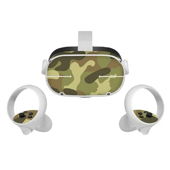Pleť Nálepka pre Oculus Quest 2 VR Headset Radič PVC Nálepky Roztomilý Kreslený Zábal Kryt pre Oculus Quest 2 Príslušenstvo