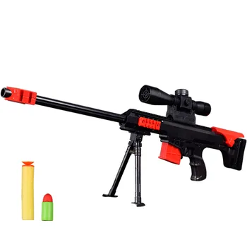 Mäkké Bullet Zbraň Sniper Puška Airsoftové Vzduchovky Plastové Blaster Vojenské Hračky Model Darčeky Pre Deti, Vonkajšie Hry Hračka