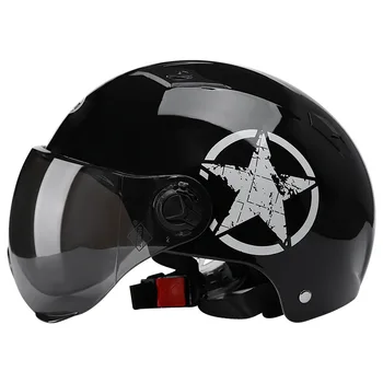 Motocykel Helmu, Bicykel, Skúter Otvorené Tvár Pol šiltovku Anti-UV Bezpečnosti Tvrdý Klobúk Motocross Prilba Viaceré Farebné Chrániť