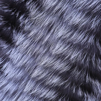 Skutočné Silver Fox Kožušinový Kabát Extra Dlhé Lady Kabát 2018 Módne Anglicko Štýl Zimné Hrubé Teplé Ženy Prírodné Líška Srsť Srsť
