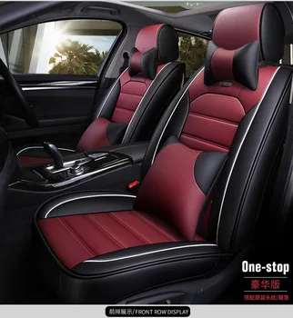 Vysoko kvalitnej Pu kožené Univerzálne autosedačky kryty pre Audi a3, a4 b6 b8 a6 a5 q7 béžová červená čierna nepremokavé mäkké auto styling