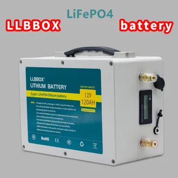 Lifepo4 12v 120ah lifepo4 batérie 12v lifepo4 lítium batéria s 10A nabíjačka pre solárne batérie Železa fosfát