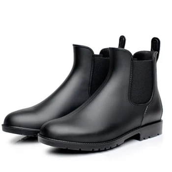 2019 Mužov gumy dážď móda, topánky čierne chelsea boots bežné milovníkov botas slip-on nepremokavé členková obuv moccasins Č. 35-43.178