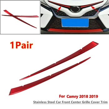 Pre Toyota Camry 2018-2020 Červená Predné Centrum Mriežka Kryt Výbava Časti