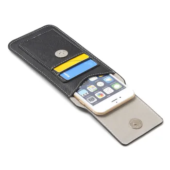 Univerzálny PU Kožené Jednoduchý Mobilný Telefón Taška pre iPhoneX/XS/XS Max Pre Samsung Opasok Prípade Bežné Pás Balenia Telefón Puzdro