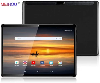 10-Palcové Tablet PC 1 280 x 800 HD IPS Displej Android 9.0 Octa-Core GPS FM Bluetooth 5MP Fotoaparát, 2GB RAM, 32GB ROM Tablet 10.1