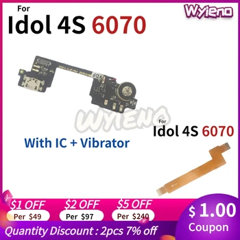 Wyieno 6070 Doske Páse s nástrojmi Náhradné Diely Pre Alcatel idol 4S OT6070 Doske LCD Konektor Hlavný Flex Kábel +sledovania