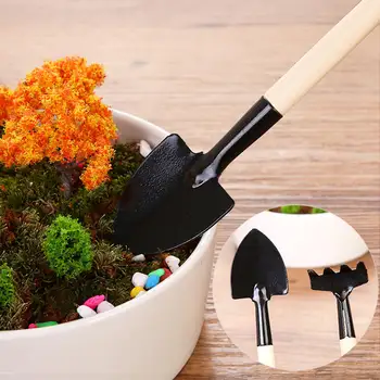 18x Mini Záhradné Ručné Náradie Nastaviť Sukulentných Rastlín Bonsai Miniatúrne Výsadbu Nástroje 2019 Nové 18 Ks Lopaty A Piky A Hrable