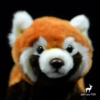 Super kawaii Plnené, červená panda bábiky hračky reálnom živote mýval plyšový bábiky hračky deti birhday dary, priateľku