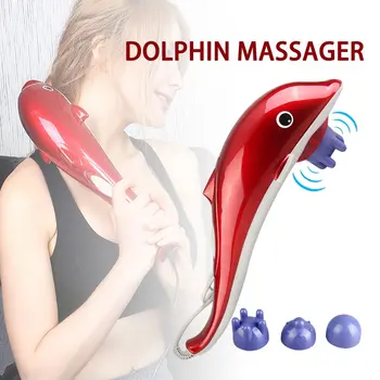 Elektrické Dolphin Masér Masáž Chrbta Kladivo Vibrácií Infračervené Stick Navi Krčka Maternice Masáž