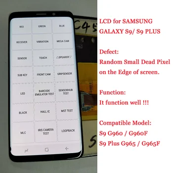 AMOLED Pre Samsung Galaxy S8 S8 Plus S9 S9 Plus Poznámka 8 Lcd Displej Dotykový Displej Digitalizátorom. +miestečko G950 G955 G960 G965 N9500