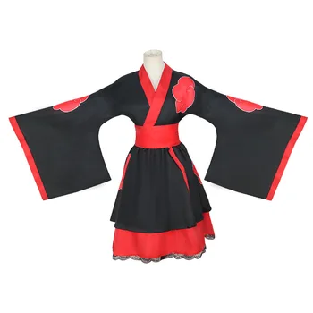 Anime Naruto Uzumaki Cosplay Kostýmy Akatsuki Lolita Kimono Šaty Uchiha Sasuke Žena Oblečenie